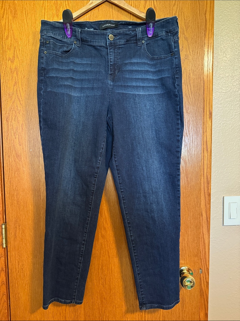 Liverpool slim boyfriend Jeans Dark Indigo Stretch Jeans
